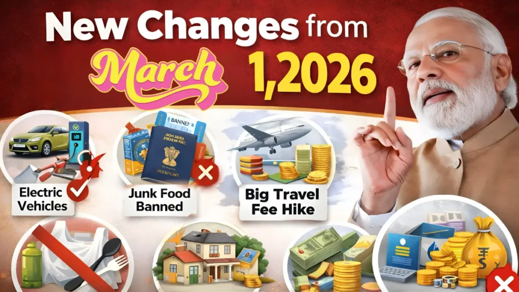30 New Rules in India from March 1, 2026