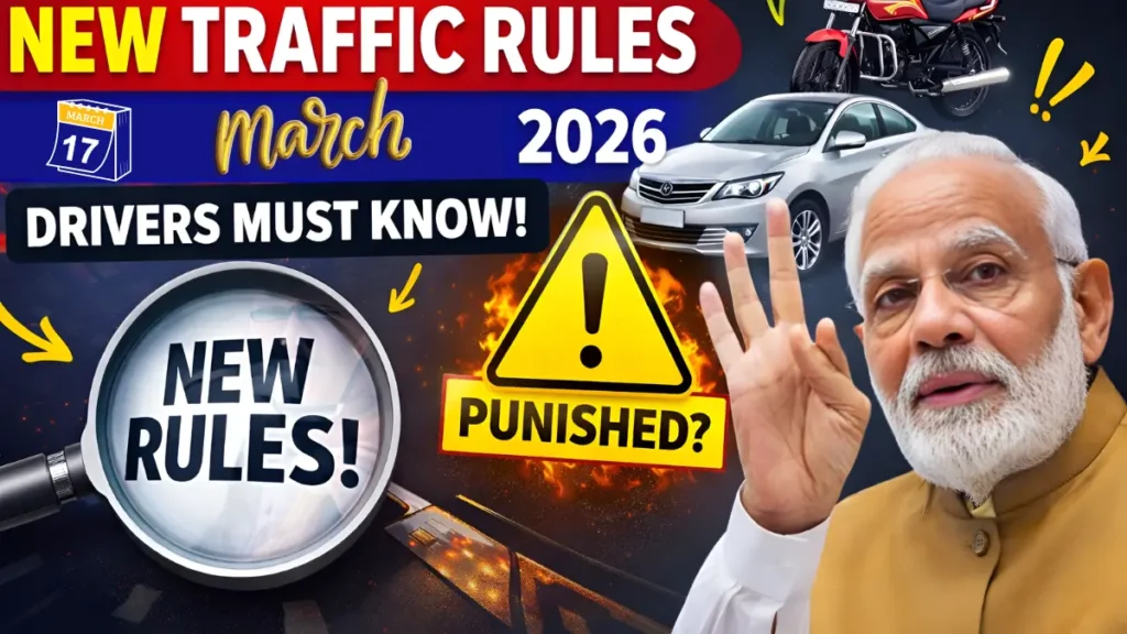 New Driving Rules in India from March 1, 2026