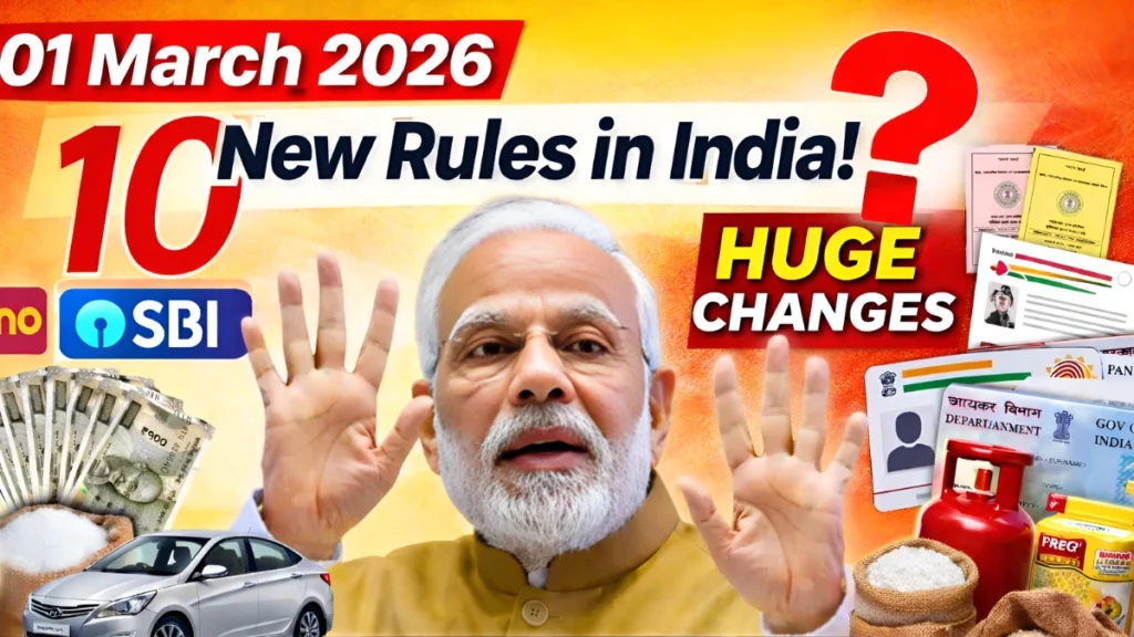 New Rules in India from March 1, 2026